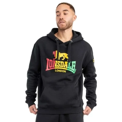 Afbeelding van Lonsdale London Sounds Sweatshirt met capuchon voor heren, zwart, XXL, zwart.