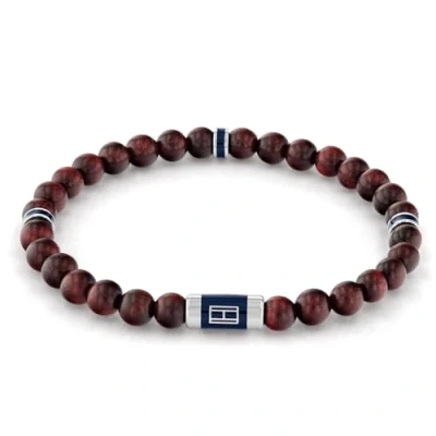 Afbeelding van Tommy Hilfiger WOOD Beads Armband, Heren, Maat: One Size, Brown