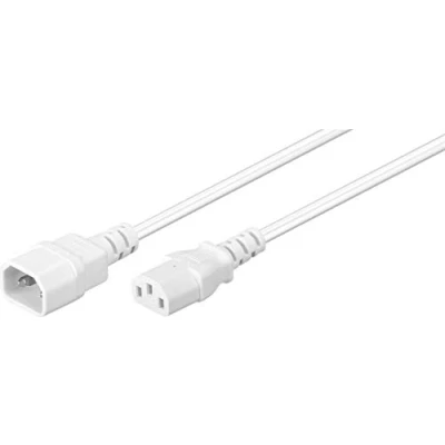 Afbeelding van Microconnect PE040605W electriciteitssnoer Wit 0,5 m C14 stekker C13