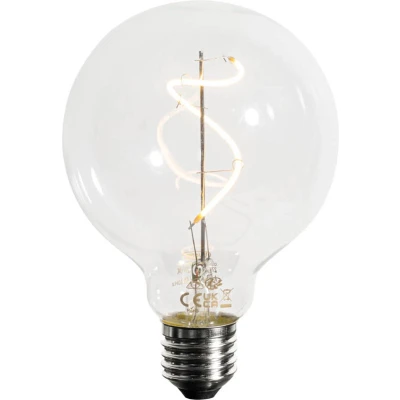 Afbeelding van LUEDD E27 dimbare LED spiraal filament G95 4W 270 lm 2700K