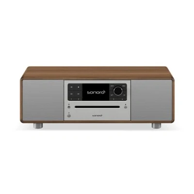 Afbeelding van sonoro Prestige Compact systeem met cd speler, Bluetooth en internetradio (FM, WLAN, DAB Plus, Spotify, Deezer) walnoot