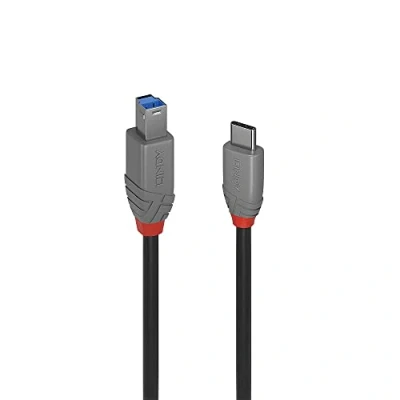 Afbeelding van LINDY USB kabel 3.2 Gen1 (USB 3.0 / 3.1 Gen1) C stekker, B stekker 1.00 m Zwart 36666