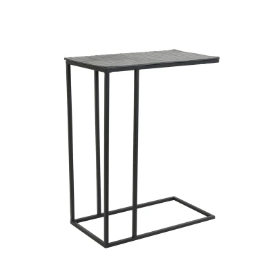 Afbeelding van Macy bijzettafel 48x26x60 cm mat zwart