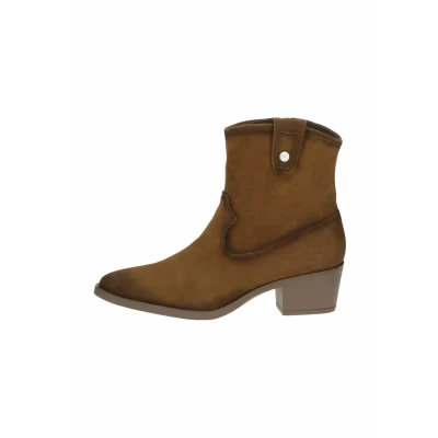 Afbeelding van Caprice Cowboy/Bikerlaarsjes, Dames, Maat: 36, Khaki suede Leer