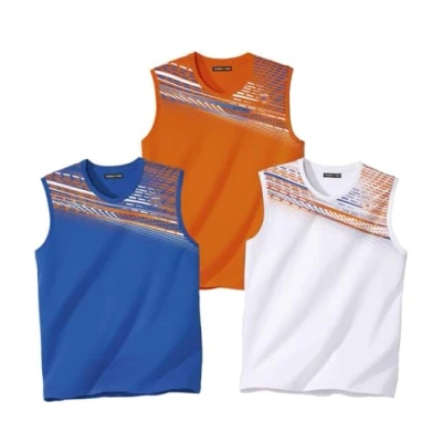 Afbeelding van ATLAS FOR MEN Mouwloos sportshirt, tanktop, verkrijgbaar in grote maten van M tot 5XL, Sneeuwwit, hemelsblauw, wortel, 5XL