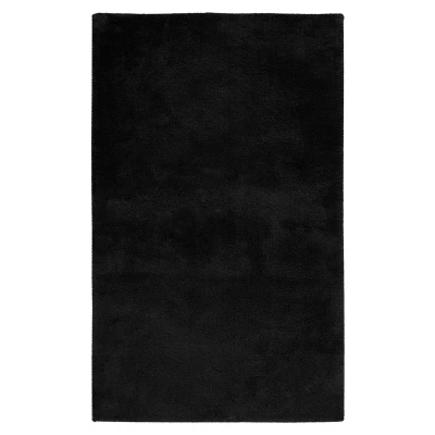 Afbeelding van Luxe Badmat Fluffy Hotelkwaliteit Wasbaar &amp; Anti slip 100% Polyester, Soft Touch Grijs Rechthoek Polyester 50x90 cm