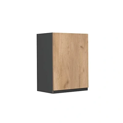 Afbeelding van Vicco Hangkast R Line, Krachtige eik goud/Antraciet, 45 cm J vorm