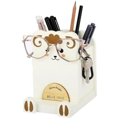 Afbeelding van BELLE VOUS Multipurpose Wooden stand eyeglass Sheep