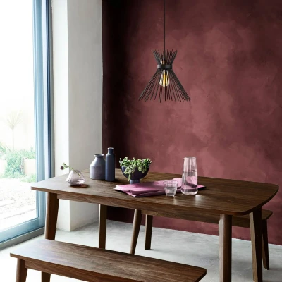 Afbeelding van Hanglamp Kirpi 3081 1 lamp Ø34cm zwart