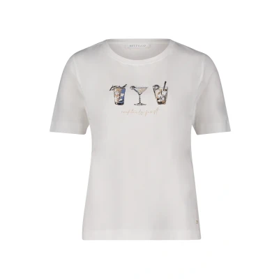 Afbeelding van Betty &amp; Co Tshirt Drinks Wit dessin S