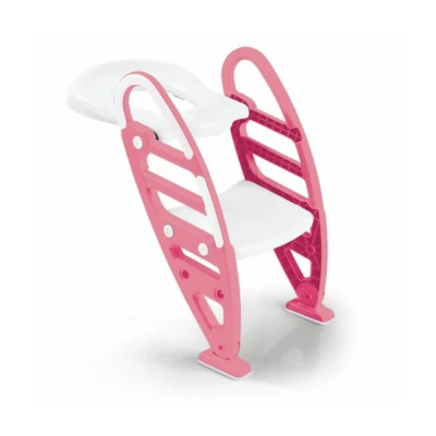 Afbeelding van Dolu Roze Toilettrainer met Trapje 7250