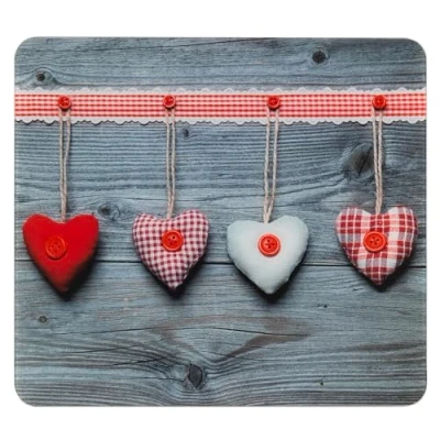 Afbeelding van Płyta ochronna na ścianę przy kuchence ze szkła hartowanego 50x56 cm Hearts Wenko