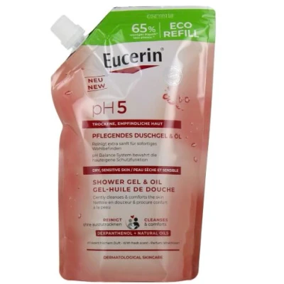 Afbeelding van Eucerin Ph5 Douchegel Olie Navulling 400ml