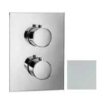 Afbeelding van SB Universale Round on Square Inbouw thermostaatkraan met 2 uitgangen mat wit 1208955158