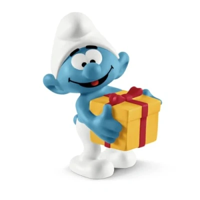 Afbeelding van schleich de Smurfen Smurf met cadeau 20816