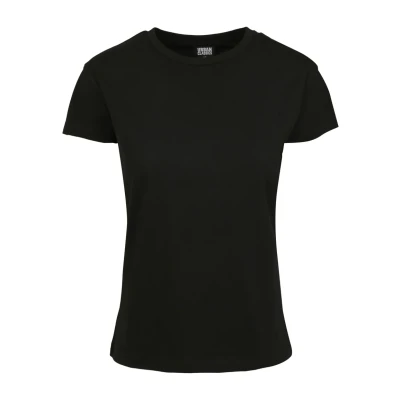 Afbeelding van Urban Classics Ladies Basic BOX TEE Tshirt basic, Dames, Maat: 3XL, Black