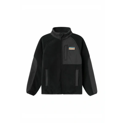 Afbeelding van Name it Colorblock Fleecejas voor kinderen, Maat: 116, Black