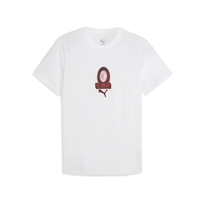 Afbeelding van AC Milan FtblCulture T shirt voor Heren, Rood/Wit, Maat S PUMA