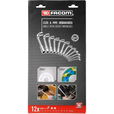 Afbeelding van FACOM 75.J12PB open pijpsleutelset metrisch 7 24 mm 11 delig
