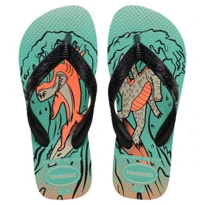 Afbeelding van Havaianas Teensandalen voor kinderen, Maat: 29 30, Virtual green/black Kunststof