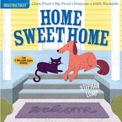 Afbeelding van Indestructibles Home Sweet Chew Proof Rip Nontoxic 100 Washable Book for Babies, Newborn Books, Safe to