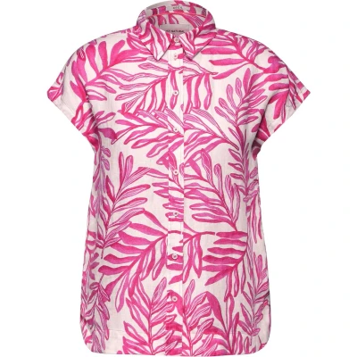 Afbeelding van Cecil MIT Print Overhemdblouse, Dames, Maat: Small, Pink