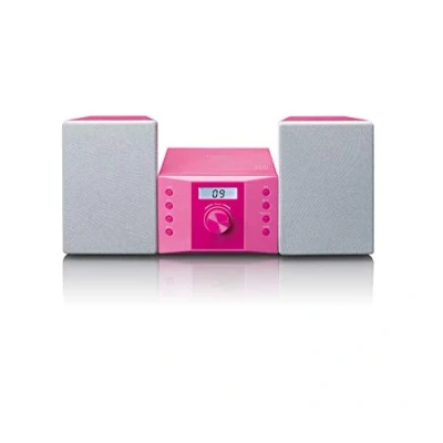 Afbeelding van Lenco MC 013PK Stereo set met FM radio en CD speler Roze Pink