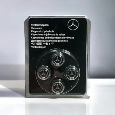Afbeelding van Mercedes Benz Ventieldop origineel 4 delige set
