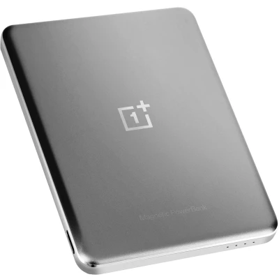 Afbeelding van OnePlus Slanke draadloze magnetische Powerbank, 5000 mAh, Grijs (5000 mAh),