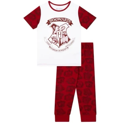 Afbeelding van Harry Potter Pyjama voor meisjes, pyjamasets Zwadderich en Griffoendor pyjama, 4 15 jaar, Meerkleurig