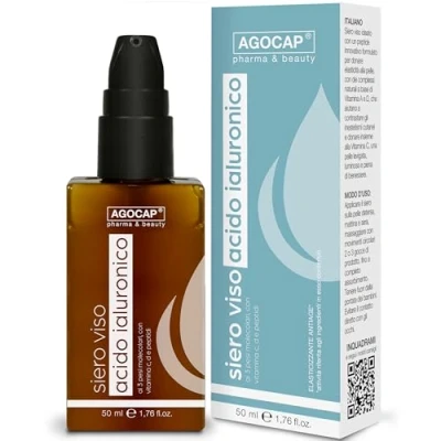 Afbeelding van Gezichtsserum met hyaluronzuur, 3 moleculaire gewichten vitamine C en D, collageen retinol, hydraterend lichter serum voor dames heren, serum, 60 ml agocap,
