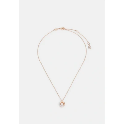 Afbeelding van Swarovski dames Dextera ketting met kristal in de kleur Roségoud