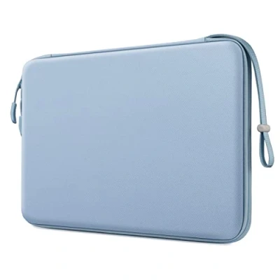 Afbeelding van FINPAC Harde Hoes Laptop Laptophoes voor MacBook Pro 14 inch 2021, 13,3 Air A2337 M1 A2179 A1932, 13 A2338 A2251 A2289 A2159, Schokbestendige draagtas beschermtas, blauw
