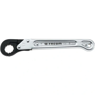 Afbeelding van FACOM 70A.19 rechte open ringsleutel met ratel, metrische maten 19 mm