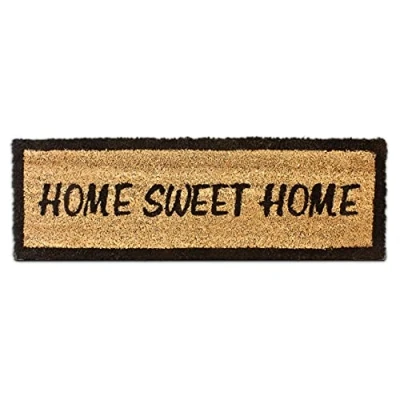 Afbeelding van Relaxdays deurmat home sweet home, kokos mat, droogloopmat, kokosmat, voetveger