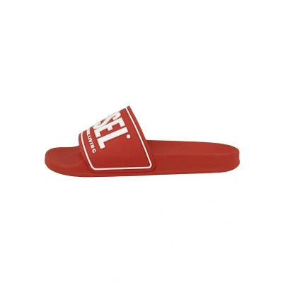 Afbeelding van Diesel SA Mayemi CC Badslippers, Heren, Maat: 44, Red white Soft synthetic