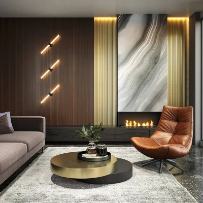Afbeelding van Maytoni LED wandlamp Axis, zwart, lengte 63 cm aluminium