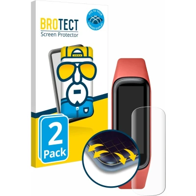 Afbeelding van BROTECT Screenprotector voor Samsung Galaxy Fit2 Folie Beschermfolie transparant volledig dekking (2 Stuks)