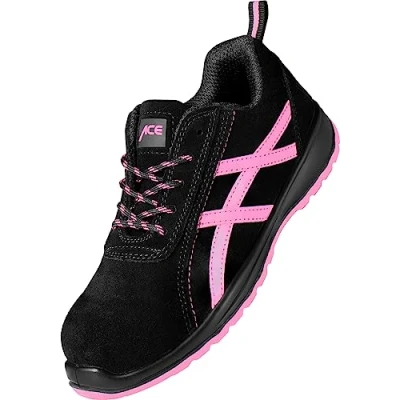 Afbeelding van Ace Aurora veiligheidsschoenen voor dames, Zwart/Roze