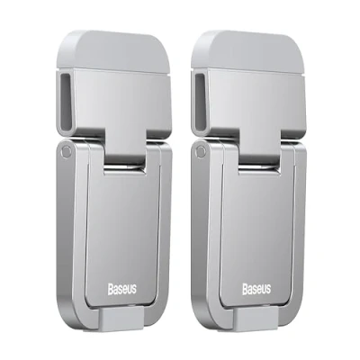 Afbeelding van Baseus Universele Laptop Standaard In hoogte verstelbaar Latop verhoger Voor Macbook of andere laptops 2x Stand Grijs