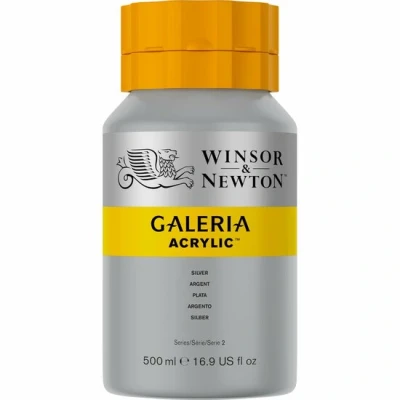 Afbeelding van Galeria 617 Acrylverf Metallic Silver 500ml