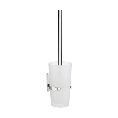 Afbeelding van Smedbo Badkameraccessoire Pool ZK333 WC borstelgarnituur van mat glas