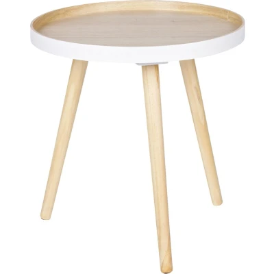 Afbeelding van WOOOD Sasha Bijzettafel MDF Naturel 41x41x40.5