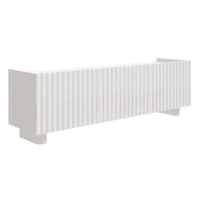 Afbeelding van Selsey Fiorra TV meubel 3 deurs hoogglans wit 144 cm