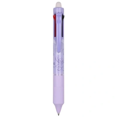 Afbeelding van DISNEY Stitch Balpen 4in1, uitwisbaar met gum, automatische gelpen, uitwisbaar, schoolpen 0,5mm