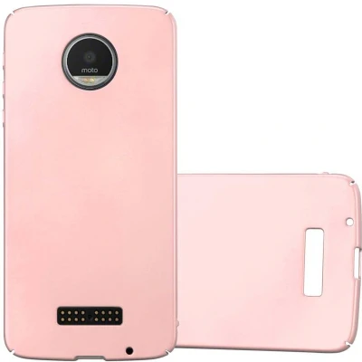 Afbeelding van Cadorabo Hoesje geschikt voor Motorola MOTO Z in METALLIC ROSE GOUD Beschermhoes gemaakt van flexibel TPU silicone Case Cover
