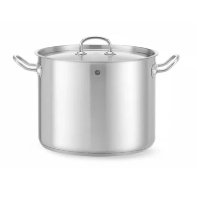 Afbeelding van Hendi Kookpan hoog met deksel, RVS, 28øx22(h)cm, 837405