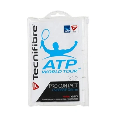 Afbeelding van Tecnifibre Contact Pro (12 stuks) wit Tacky overgrips