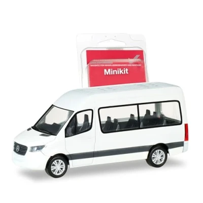 Afbeelding van Herpa 013468 H0 Bus Mercedes Benz Sprinter hoogdak, wit