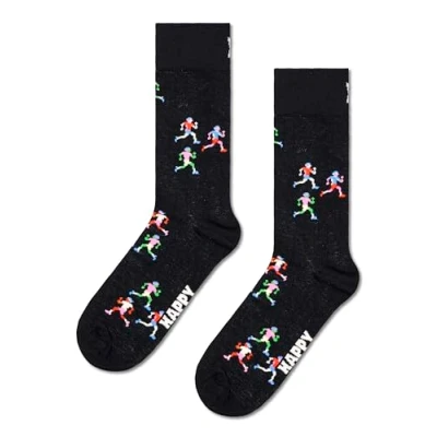 Afbeelding van Happy Socks Sokken Runners Zwart dessin 4146